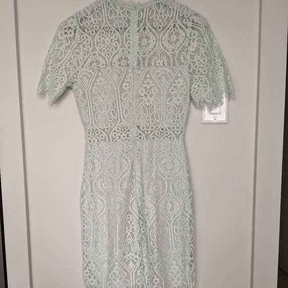 Lulu's Light Mint Blue Lace Dress - Picture 5 of 6